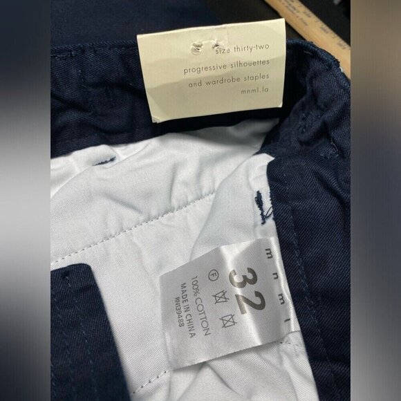 MNML Vintage Twill Cargo Pants Men’s Size 32 Midnight Blue Utility Workwear Stre - Picture 7 of 16